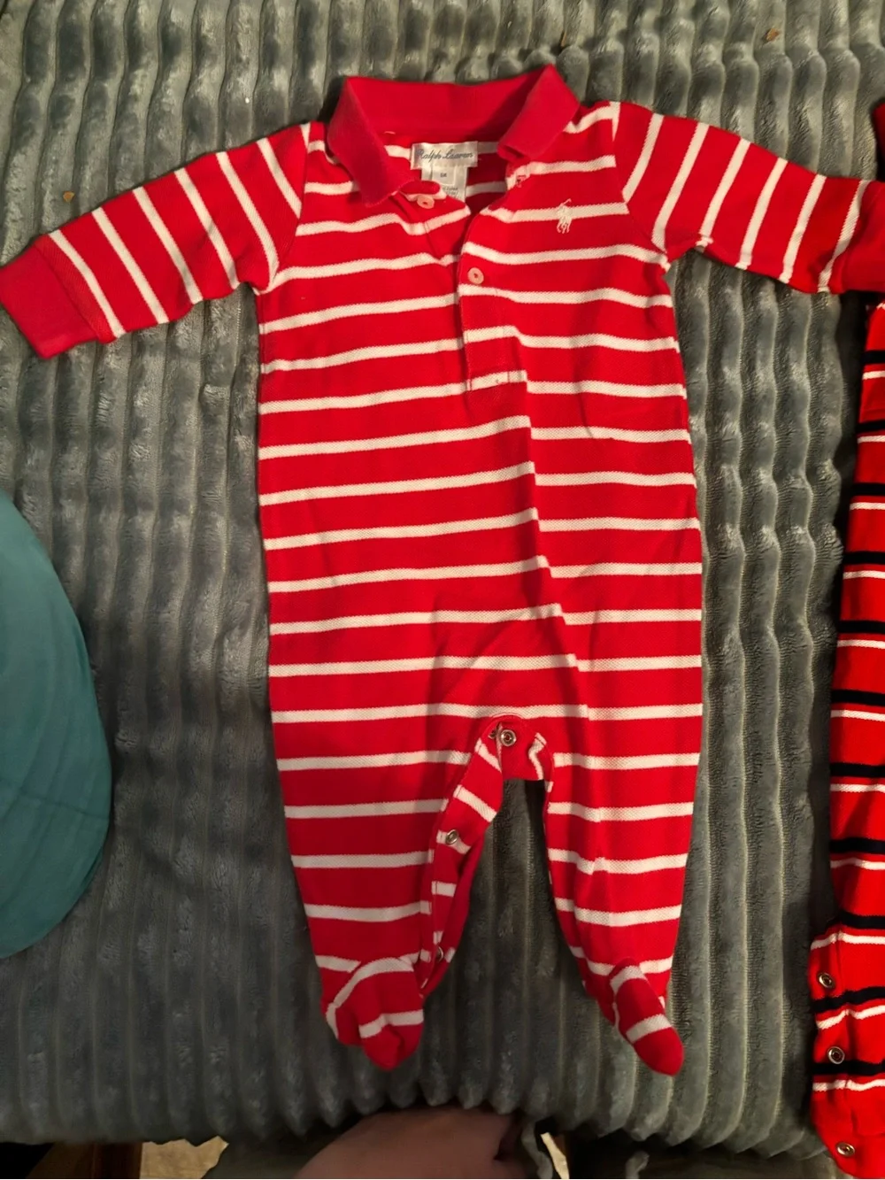 Ralph Lauren striped 6 Month baby boy one piece bundle